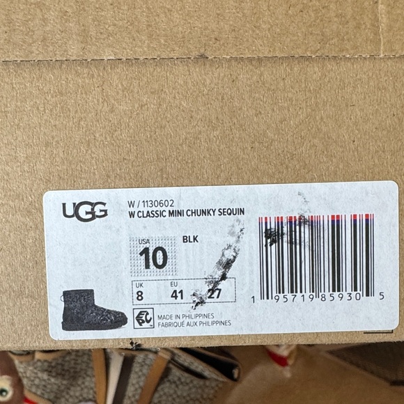 UGG Black Sequin Ankle Boots - Picture 5 of 5
